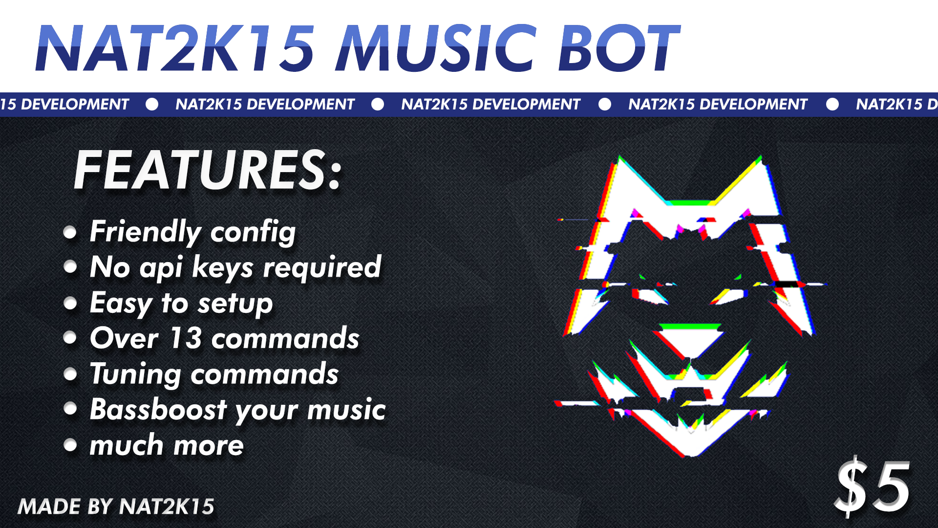 Discord Music Bot - NAT2K15 Development